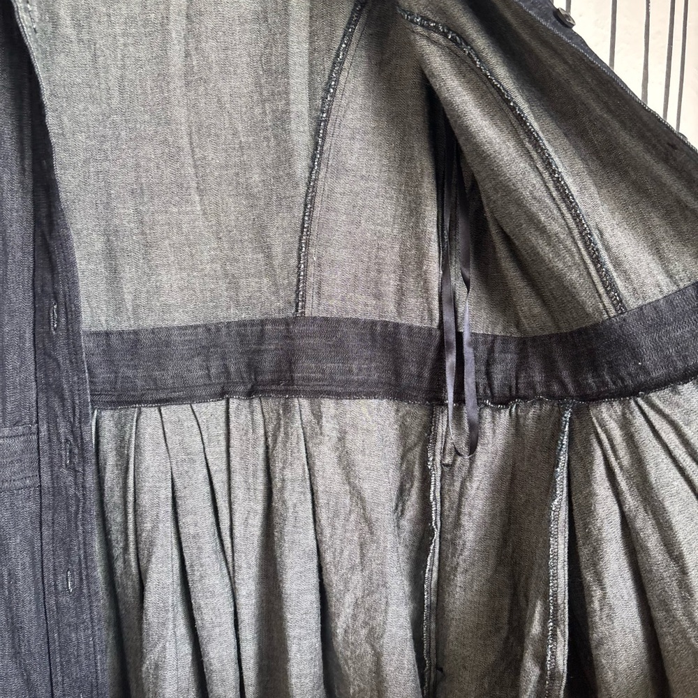 Ralph Lauren Dark Indigo Long-Sleeve Denim Shirt Dress 100% Cotton - Picture 6 of 9